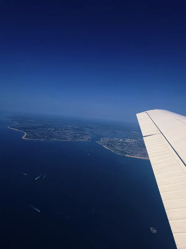 From the air
